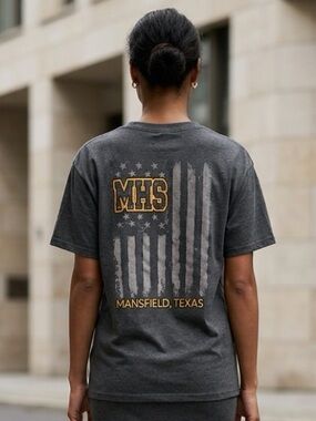 EUC -Unisex Mansfield High School Tigers Texas Short Sleeve Tee Shirt Size Large